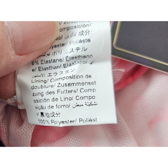 Womens Strapless Floral Milumia Maxi Dress Pink Roses Size S Elegant Wedding - Picture 11 of 11